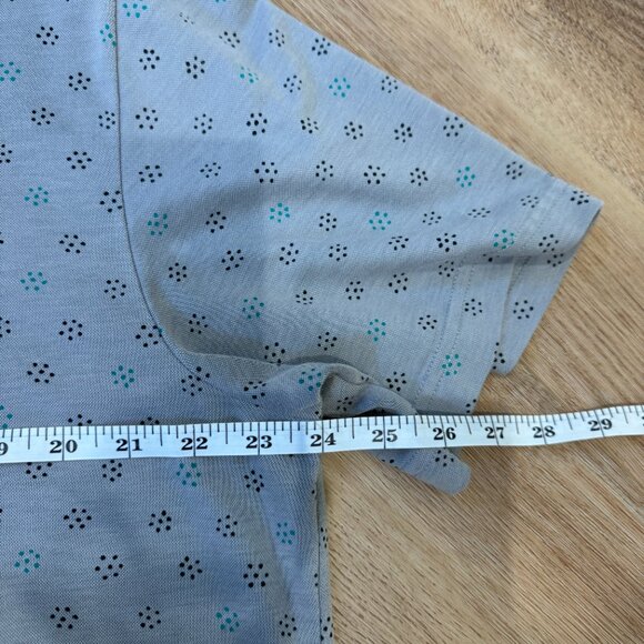 TravisMathew Men’s Grey Micro-Print Golf Polo Shirt – Size XL - Picture 10 of 12